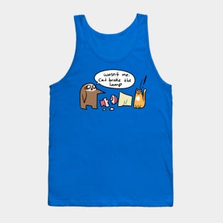 Sloth Blames Cat Comic Tank Top